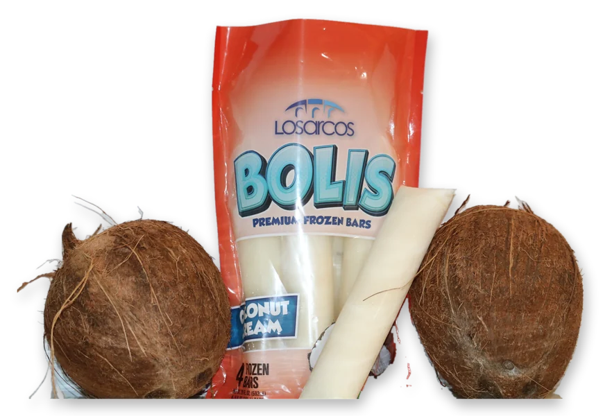 Bolsa de Coconut Cream entre dos cocos